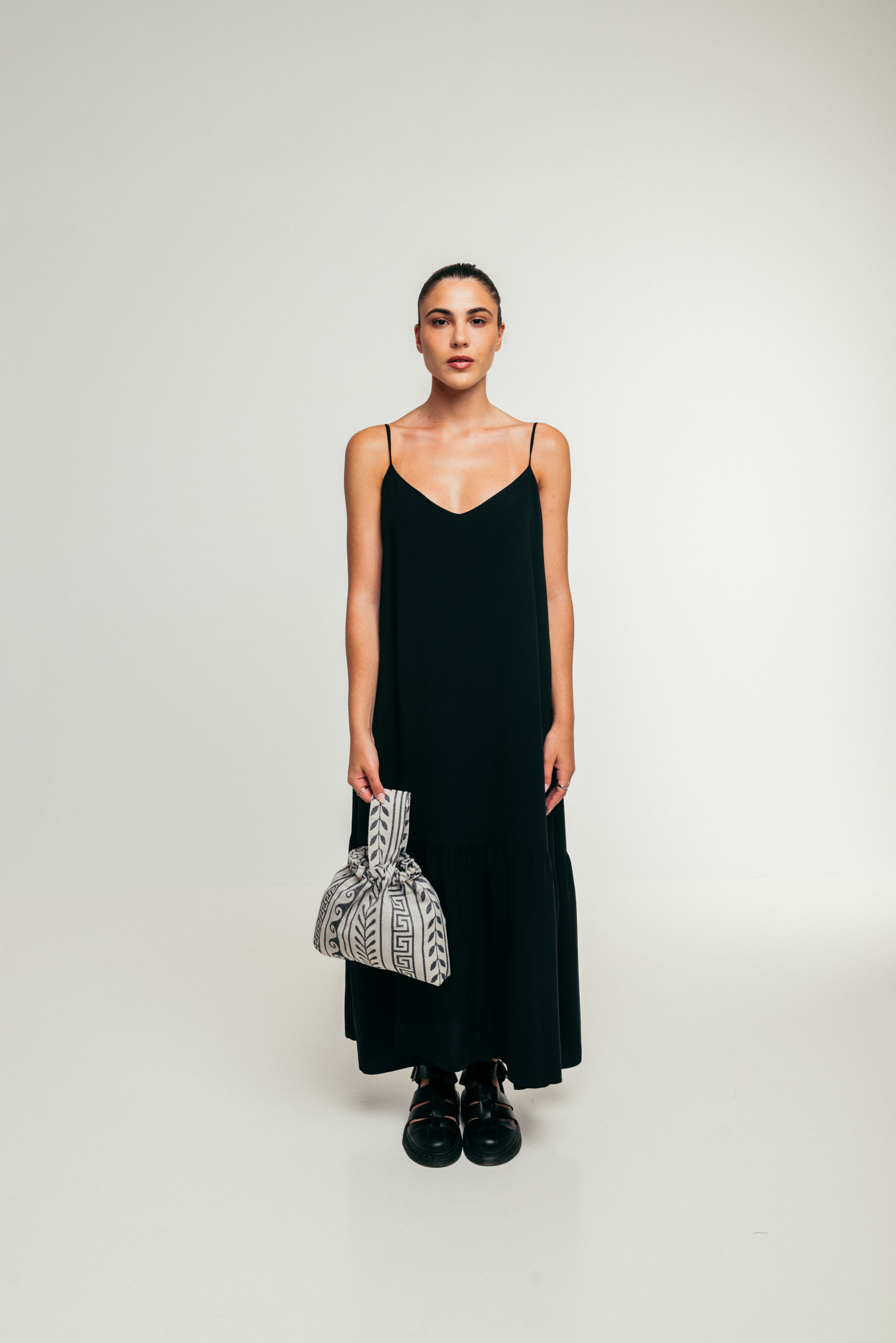 Mykonos - Small Tote Bag Meander with Single Cross Handle